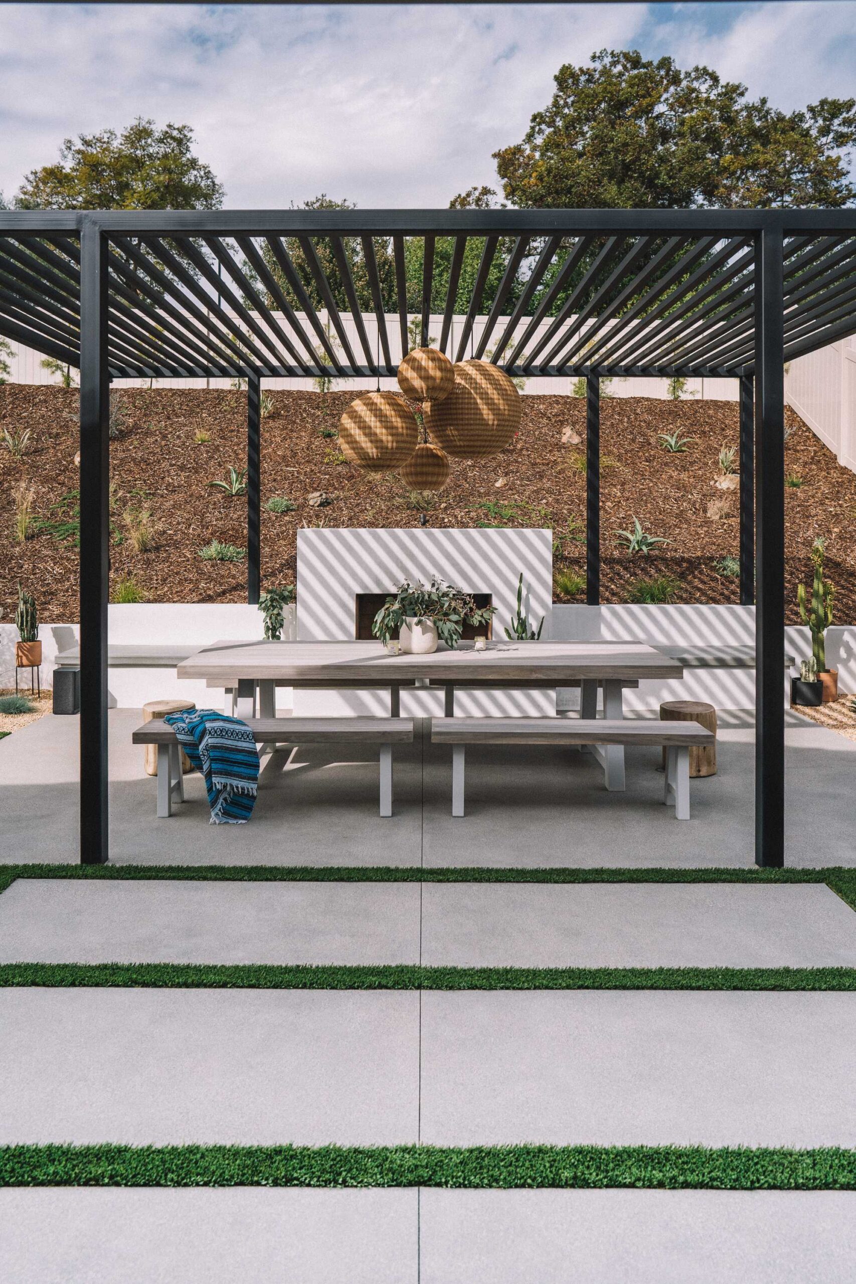 Pergolas métalliques à Péronnas